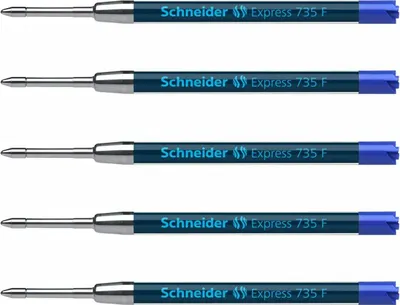 Produktbild von Schneider Kugelschreiber Mine Express F 5er-Set blau