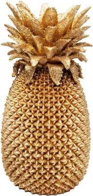 Produktbild von Famanu Vase Ananas 50cm - Goldene Dekovase für Tisch oder Sideboard