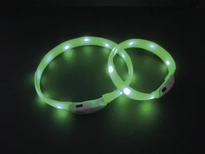 Produktbild von Nobby LED Leuchtband breit "VISIBLE" grün; S: 25 mm; 40 cm