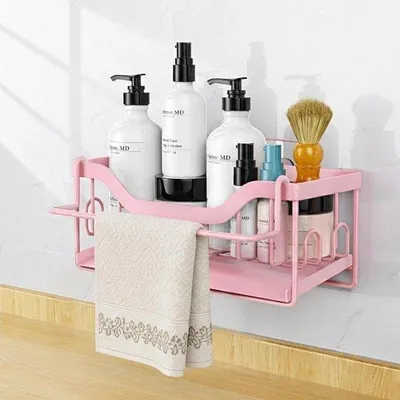 Produktbild von Famanu Organizer für Spüle mit Ablauffach - Edelstahl Schwammhalter für Küche