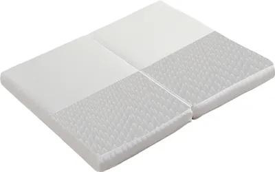 Produktbild von Flieks Faltbare Matratze 140x100cm/140x200cm mit Antirutschpartikeln, Schaummatratze Kaltschaummatratze 10cm Höhe, H3, 23D Schwamm, Weiß