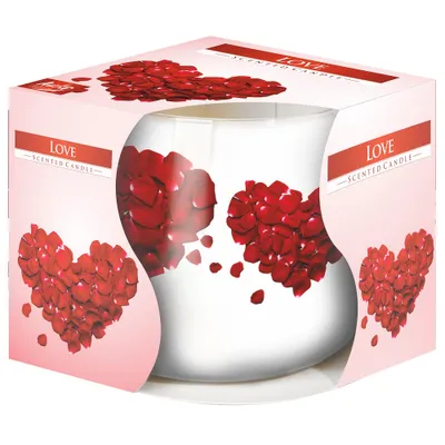 Zdjęcie produktu dla Bispol Świeca zapachowa w szkle Love, 100g