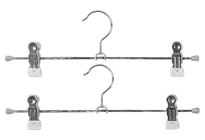 Produktbild von MAWA 05012 15 001 Hosenbügel Clip, silber (2er Pack)