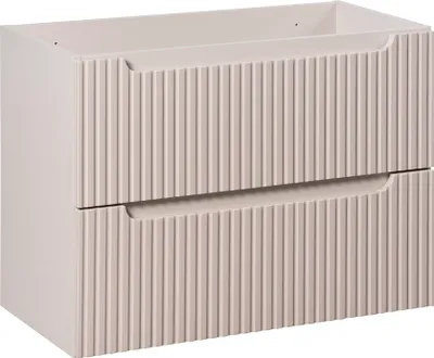 Produktbild von Waschtischunterschrank 80cm Riva mit 2 Schubladen, Kaschmir
