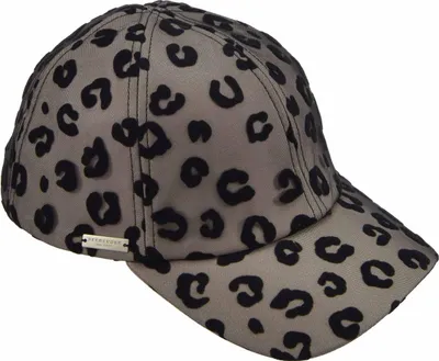 Seeberger Kunstleder Baseballcap in schwarz