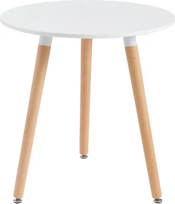 Produktbild von 2-Sitzer Esstisch aus MDF und Eiche - weiß - ROLENA