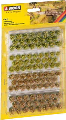 Produktbild von NOCH Grasbüschel “Feldblumen”, Braun, Grün