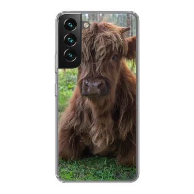 Produktbild von MuchoWow® Handyhülle Schutzhülle Hülle für Samsung Galaxy S22 Schottischer Highlander - Kröte - Tiere Silikon Softcase Handy Hülle - Mobiltelefonhülle