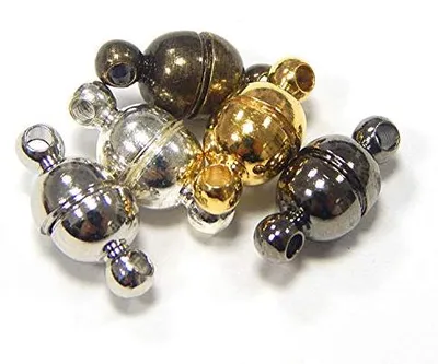 Produktbild von Magneetschluss für Schmuck - 11 x 5 mm - 5 Farben Set