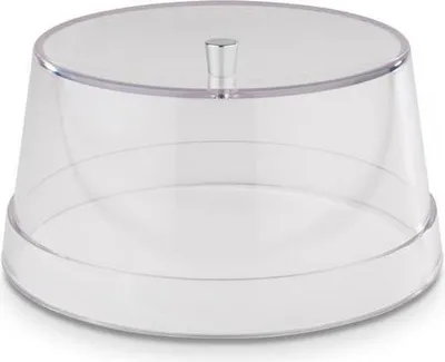 Produktbild von APS 15351 Abdeckhaube APS PLUS, Kunststoff (SAN), Griff aus Edelstahl, Ø 20,5 cm, Höhe 10 cm