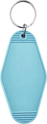 Produktbild von CombiCraft Hunter Hotel Schlüsselanhänger Hellblau, 45x88mm - 10 Stück