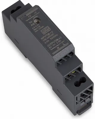 Immagine prodotto di MEANWELL HDR-15-5, alimentatore DC AC su guida DIN, DIN, 12W 5V 2,4A
