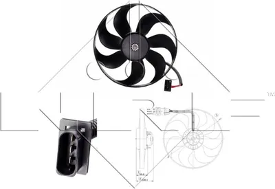 Zdjęcie produktu dla Wentylator Chłodnicy Vw Golf/Bora/A3
