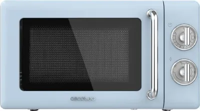 Produktbild von Cecotec Proclean 3110 Retro Blue 20L Mikrowelle mit Grillfunktion. 700 W in 6 Leistungsstufen, Timer bis zu 30 Minuten.