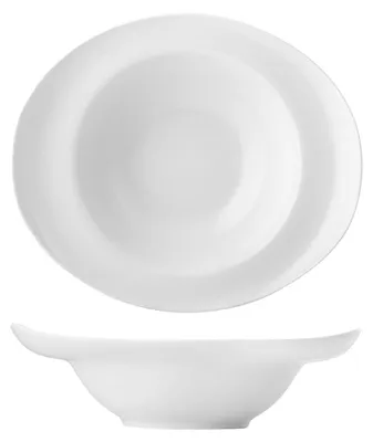 Obrázok produktu pre H&H biely porcelánový oválny šálok c/m cm24