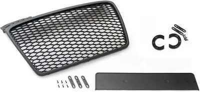 Produktbild von Frontgrill Sport schwarz mit Kennzeichenhalter passend für den Audi A4, B7