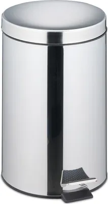 Image de Poubelle à pédale en acier inoxydable de 20 L avec couvercle