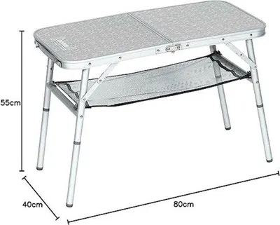 Image de Table de camping Mini Camp Table Coleman 204395 - 80 x 40 x 31,5/55 cm - argenté