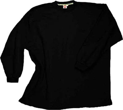 Produktbild von Übergrößen Basic Sweatshirt Honeymoon Schwarz ohne Bündchen unten 6XL