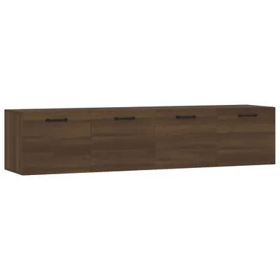 Produktbild von vidaXL Wandschränke 2Stk Braun Eichen-Optik 60x36,5x35cm Holzwerkstoff