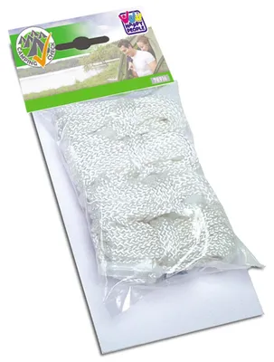 Produktbild von 4 x 4 m Abspannleine Mit Dreiloch-Spanner - Zelt Leine Camping Schnur Seil Ø 4mm
