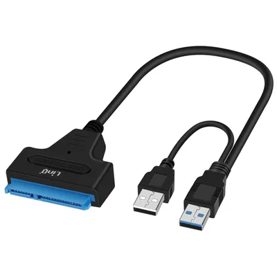 Immagine prodotto di Cavo adattatore da USB 2.0 a SATA / SSD da 2,5'' - LinQ Black