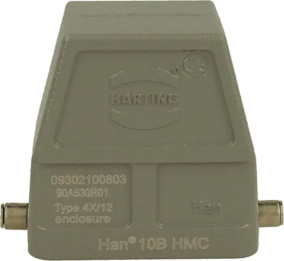 Produktbild von HARTING Han 10B HMC Topfgehäuse hoch ohne Kabelabgang, für 1 Bügel (am Unterteil) - 1 Stück