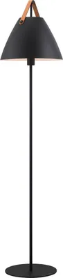 Zdjęcie produktu dla Lampa podłogowa z paskiem Ø 36 cm lampka do czytania czarna