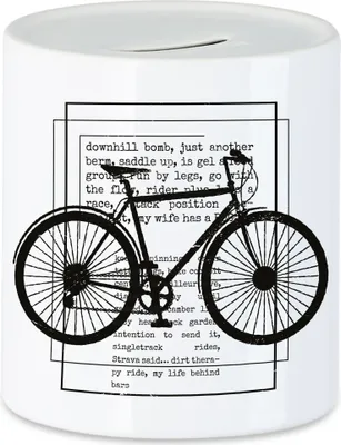 Produktbild von Fahrrad Spardose Rennrad Geschenk Fahrradfahrer Radfahrer Fahrradfahrerin mit Fahrradmotiv Bike