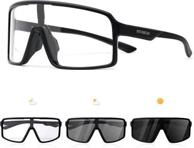 Produktbild von Famanu Sonnenbrille für Radfahren und Outdoor-Aktivitäten - photochromatische Gläser, UV400 Schutz