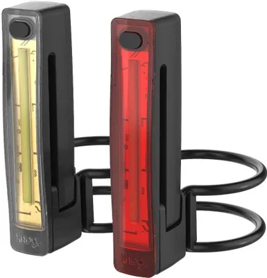 Produktbild von Knog Plus Black Front 40 lm / Rear 20 lm Fahradlichterset