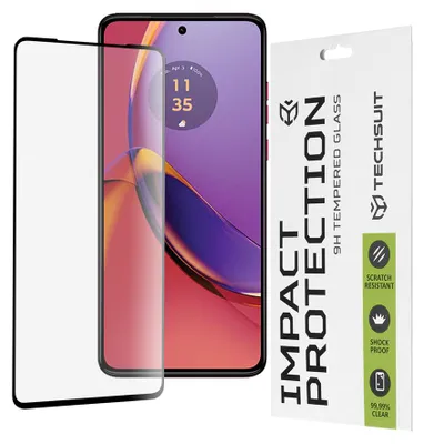 Produktbild von Techsuit Full Cover Impact Protection Displayschutzfolie für Motorola Moto G84 - Schwarz