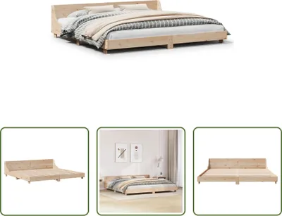 Produktbild von The Living Store Massivholzbett ohne Matratze 200x200 cm Kiefer