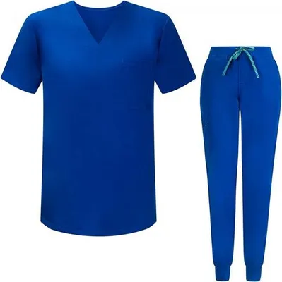 Produktbild von Uni Medizinuniform Kurze Mäntel V-Hals-Set für Gesundheitsberufe