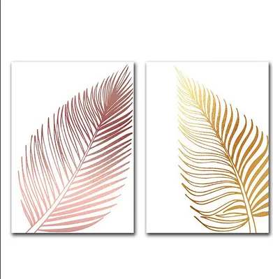 Produktbild von TPFLiving Kunstdruck LW-1729 (OHNE RAHMEN) Poster - Leinwand - Wandbild - Hochauflösender Giclée-Druck, langlebig und hochwertig - Blätter -  - Größe: 50x75cm