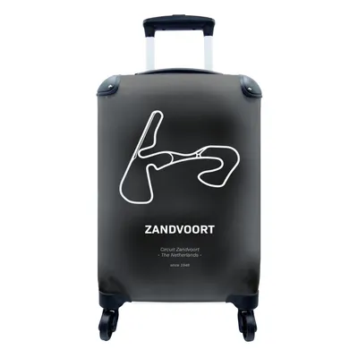 Produktbild von MuchoWow® Koffer Handgepäck Trolley Rollkoffer Kleine Reisekoffer mit 4 Rollen - Formel 1 - Zandvoort - Rennstrecke - Cabin Size < 55x40x23 cm & 55x40x20 cm - Fotokoffer - Kabinenkoffer - Boardgepäck - Reise-Box - Reisekoffer - Reisegepäck - Koffer mit Bild - Trolley für Kinder
