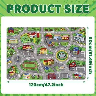 Obrázok produktu pre Podložka pod hracie koberce, protišmyková, 80x120 cm, pre detské izby