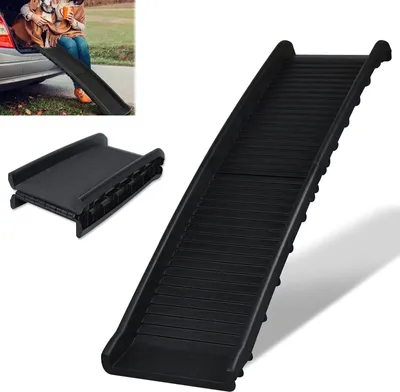 Produktbild von JOIEYOU Hunderampe Auto Klappbar Hundetreppe Anti-Rutsch bis 90 kg 156x40cm Rampe Hund für SUV Große Kleine Tiere
