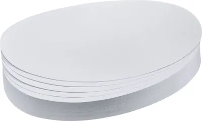 Image de Franken UMZ111909 Carte de modération - Ovale, 190 x 110 mm, blanc, 500 pièces