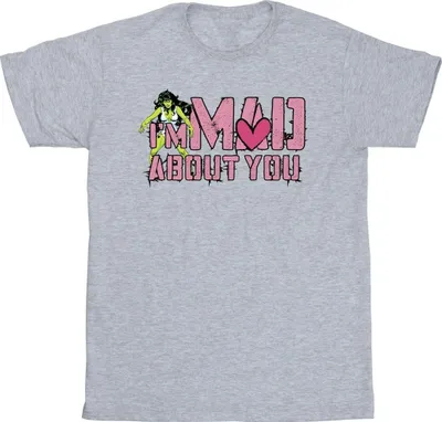 Immagine prodotto di Marvel - T-shirt da uomo "Mad About You" BI38172 (XXL) (grigio)