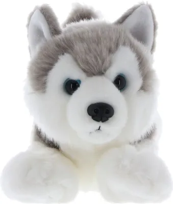 Produktbild von Aurora Husky Plüschtier Stofftier, liegender Kuschelhund, ca. 26 cm groß