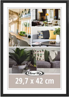 Produktbild von Posterrahmen 29,7 x 42 cm DIN A3 Kunststoff schwarz