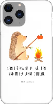 Produktbild von Mr. & Mrs. Panda Iphone 11 Pro Handyhülle Igel Grillen - Weiß - Geschenk, Arbeitslos, Motivation, Ziele, Handy Case, Premium Kunststoff, Lustige Sprüche, Spruch