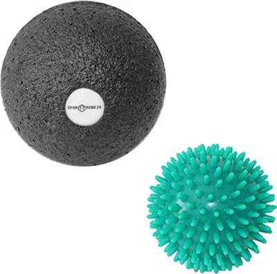 Produktbild von ø 8cm Massageball Igelball +  ø 10cm Faszienball