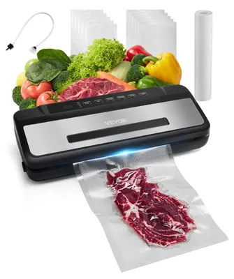 Productafbeelding van VEVOR vacuümmachine, 80 kPa, 120 W, multifunctionele vacuümmachine voor voedsel, 7-in-1, inclusief 10 vacuümzakken en 1 rol vacuümzakken