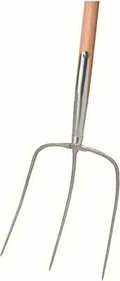 Image de Ideal Pionier Fourche à reuter, 3 dents, 135cm avec manche, 26x20cm