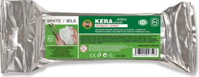 Productafbeelding van KOH Modellpasta Keraplast-Ton, licht, luchtgedroogd, 400g, wit
