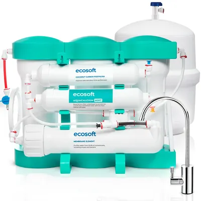 Umkehrosmose-Filtersystem mit Calcium-Mineralisierung, 12 l Tank