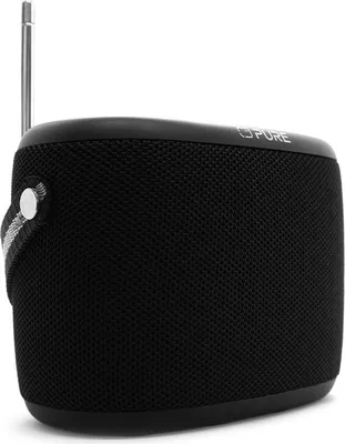 Image de Enceinte d'extérieur Woodland étanche (IP67) avec Bluetooth et radio FM/DAB+, noir