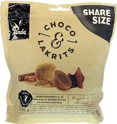 Produktbild von Panda Choco & Lakrits 330g